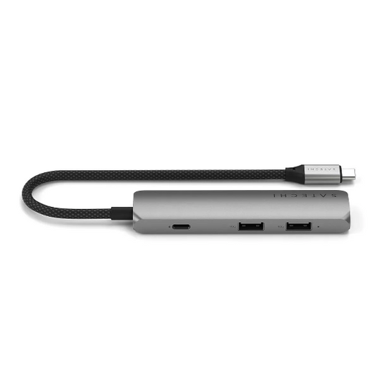 MULTIPUERTO SATECHI USB-C 4 EN 1 4K SPACE GRAY