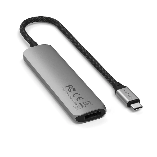 MULTIPUERTO SATECHI USB-C 4 EN 1 4K SPACE GRAY