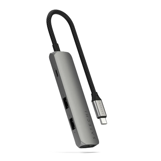 MULTIPUERTO SATECHI USB-C 4 EN 1 4K SPACE GRAY