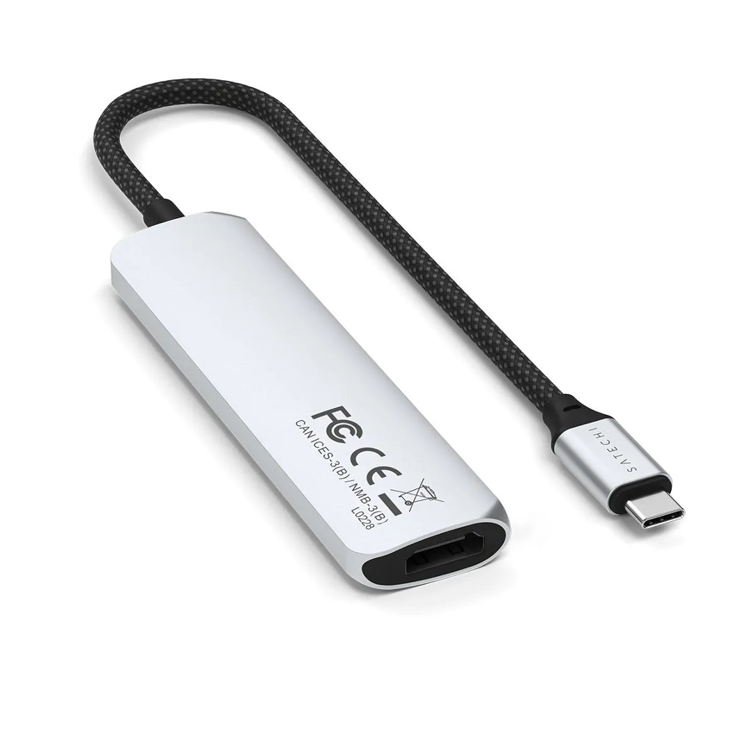 MULTIPUERTO SATECHI USB-C 4 EN 1 4K SILVER
