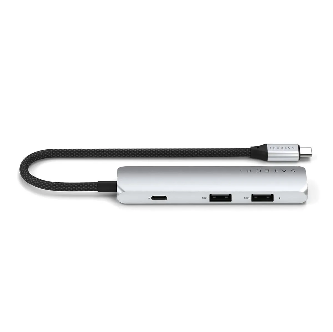 MULTIPUERTO SATECHI USB-C 4 EN 1 4K SILVER