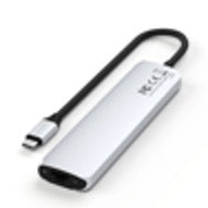 MULTIPUERTO SATECHI USB-C 7 EN 1 4K ETHERNET SILV ER