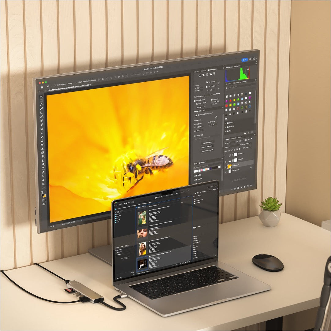 MULTIPUERTO SATECHI USB-C 7 EN 1 4K ETHERNET SILV ER
