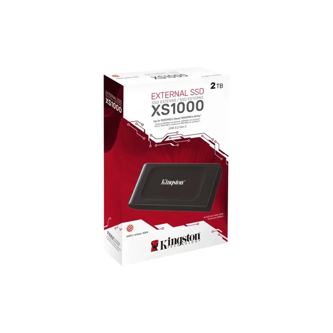 DISCO DURO KINGSTON XS1000 PORTABLE SSD 2 TB USB-C BLACK