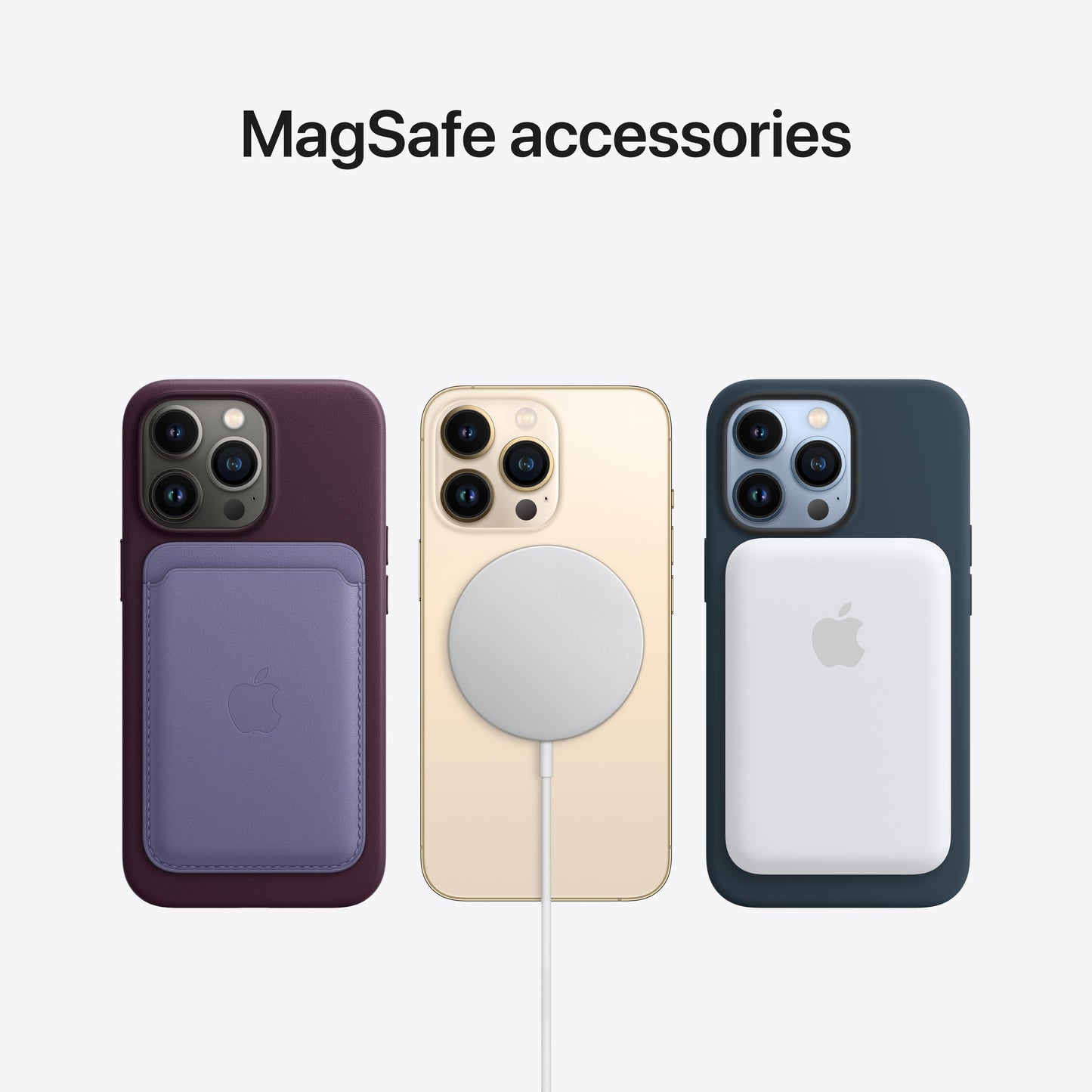 Funda de silicona con MagSafe para el iPhone 13 Pro - Azul niebla