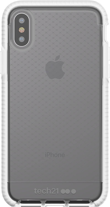 Case TECH21 EVO CHECK Para iPhone X - Transparente/Blanco (exclusivo de Apple)