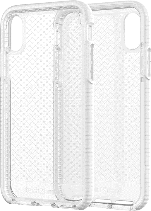 Case TECH21 EVO CHECK Para iPhone X - Transparente/Blanco (exclusivo de Apple)