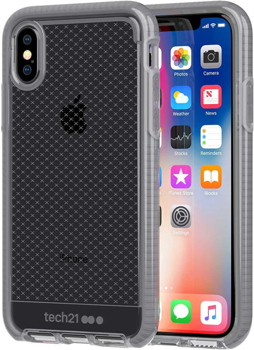 Case TECH21 EVO CHECK Para iPhone X - Gris Medio (exclusivo de Apple)