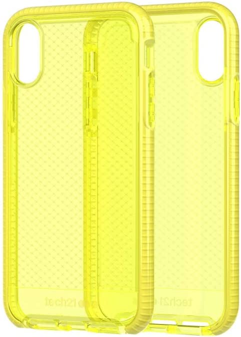 Case TECH21 EVO CHECK Para iPhone Xr - Amarillo/Neon