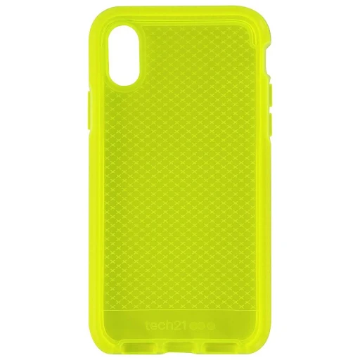Case TECH21 EVO CHECK Para iPhone X/Xs - Amarillo Neon (exclusivo de Apple)