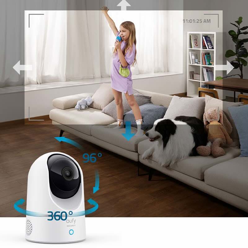 CAMARA INTELIGENTE EUFY DE SEGURIDAD E220 INDOOR 360 2K