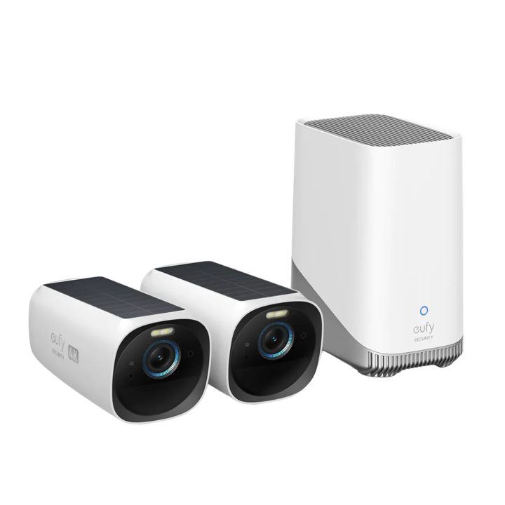 CAMARA INTELIGENTE EUFY DE SEGURIDAD S330 SOLAR 2 CAM + HOMEBASE