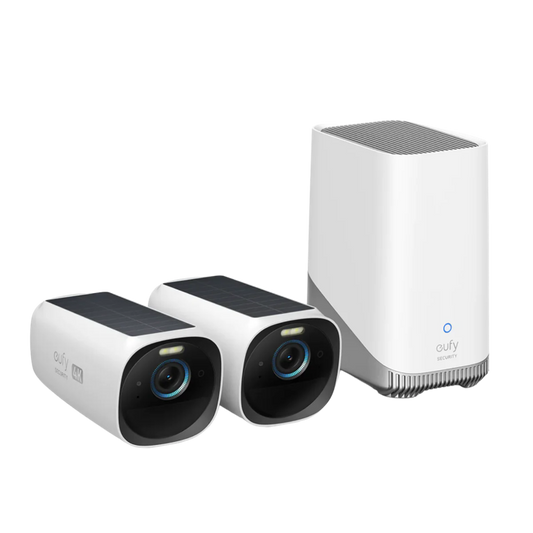 CAMARA INTELIGENTE EUFY DE SEGURIDAD S330 SOLAR 2 CAM + HOMEBASE