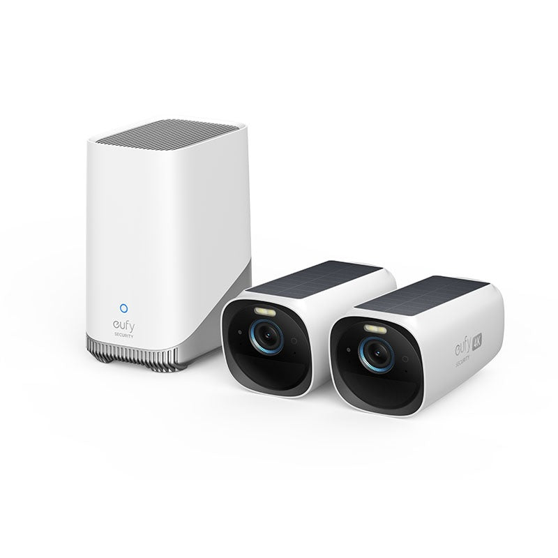CAMARA INTELIGENTE EUFY DE SEGURIDAD S330 SOLAR 2 CAM + HOMEBASE