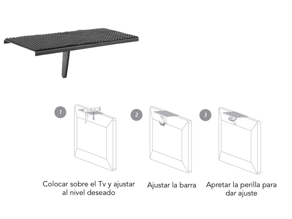 Soporte TECHNOSOPORTES Ajustable para  Apple TV, DVD y Consolas