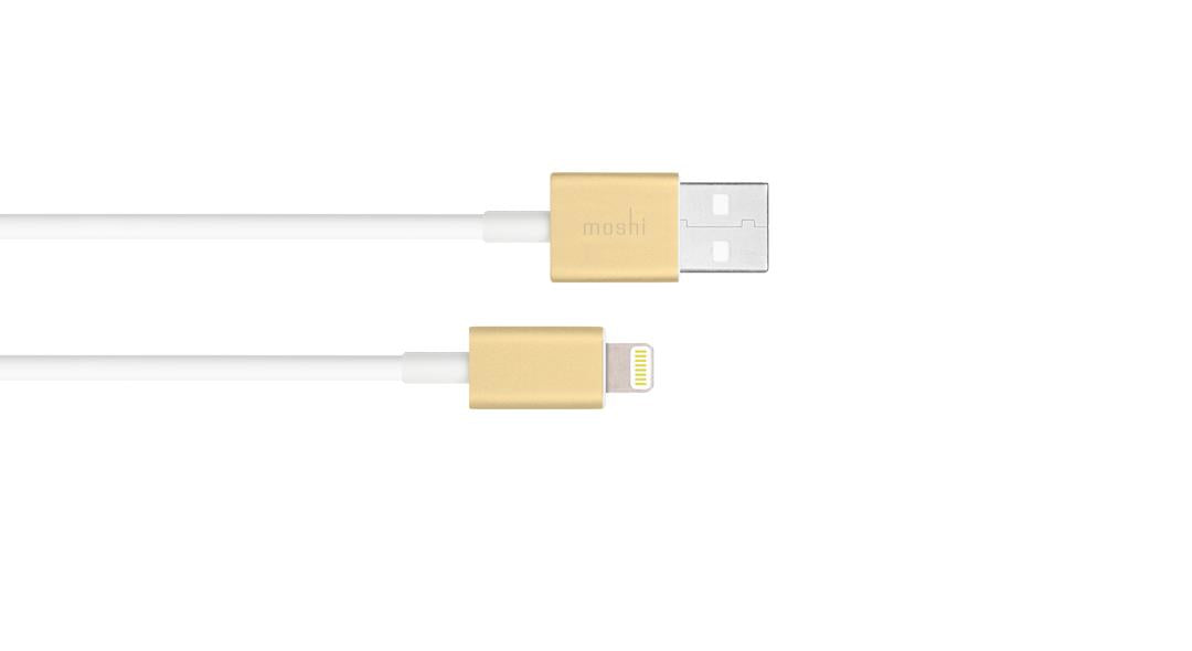 USB CABLE TO LIGHTNING CONNECTOR (1M) GOLD