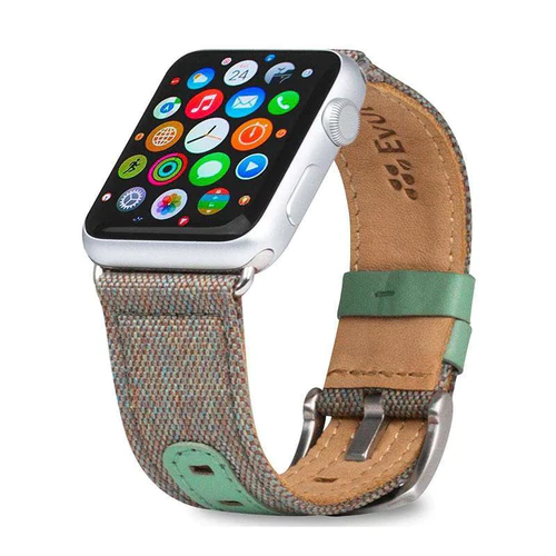 Correa EVUTEC NORTHILL Para Apple Watch de 38 mm - croma/salvia