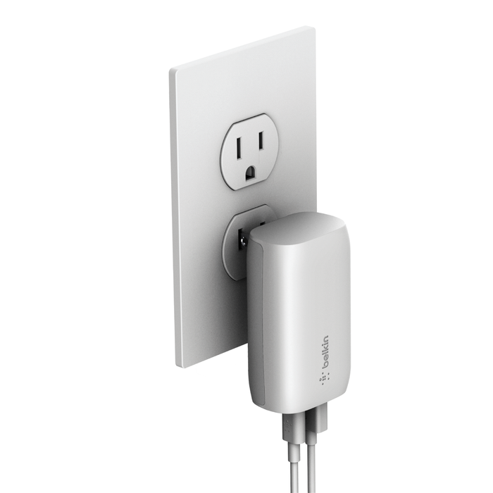 Cargador de Pared Dual con Cable PPS + USB-C con conector Lightning - BELKIN - Blanco