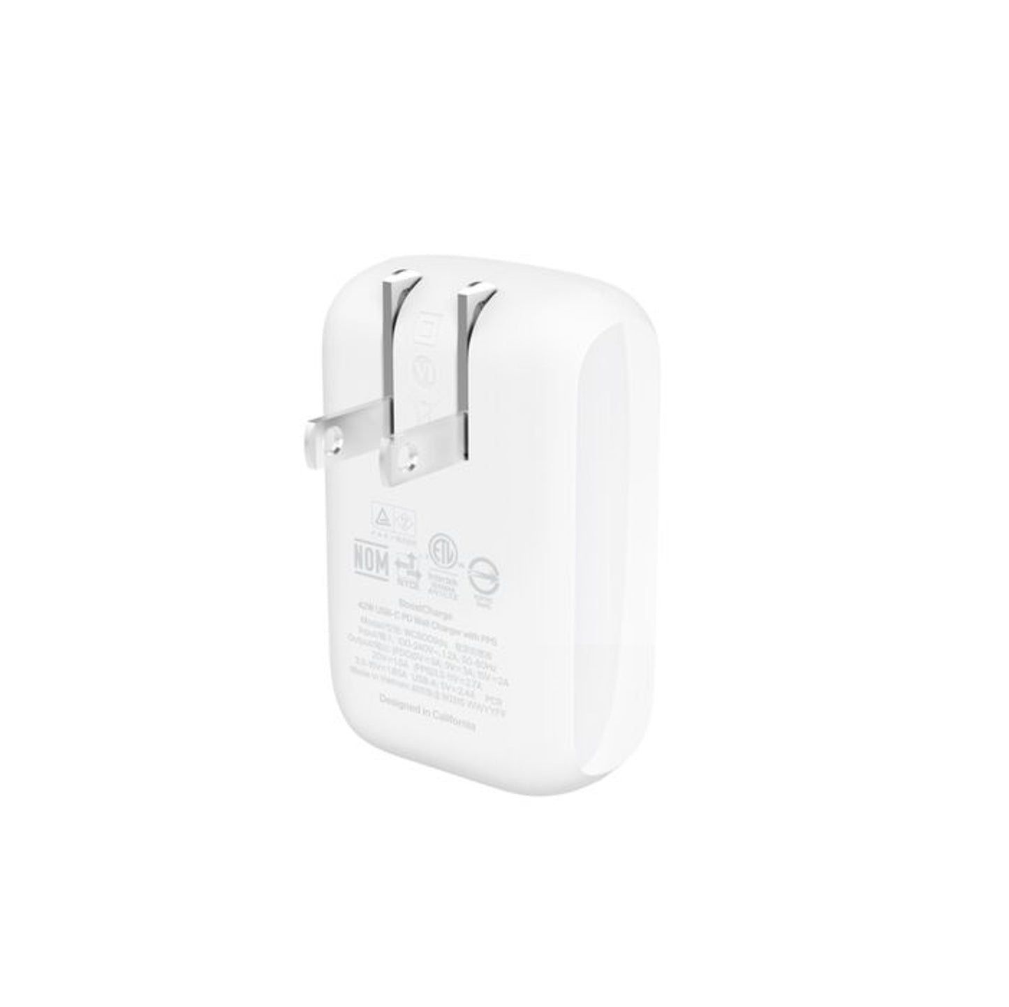ADAPTADOR BELKIN PARED 42W 2 PUERTOS USB-A Y USB-C + CABLE USB-C