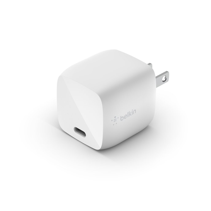 Cargador GAN Pared Belkin Carga Rápida USB-C 30w Blanco