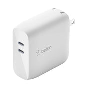 ADAPTADOR BELKIN DE PARED 70W 2 PUERTOS USB-C USB-A WHITE