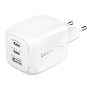 ADAPTADOR BELKIN DE PARED 70W USB-C 2 / USB-A