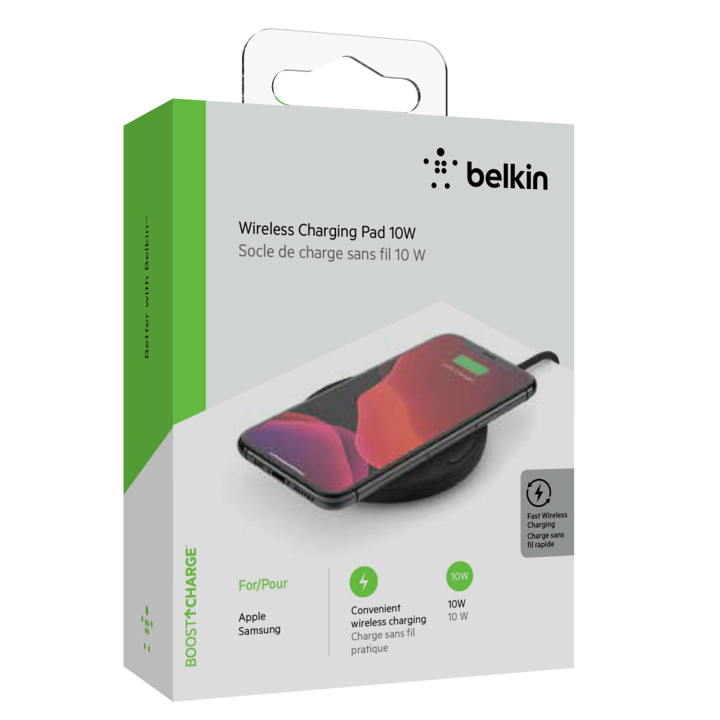 Base De Carga Pad Inalámbrica Belkin Qi 10w - Negro