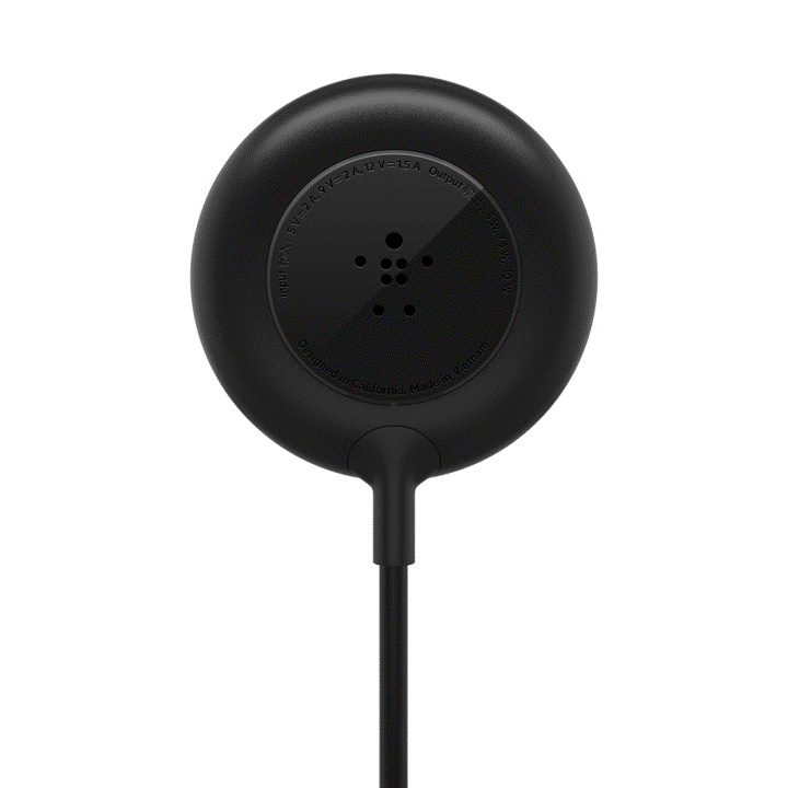 Base Magnética Belkin Compatible MagSafe Para Todos iPhone 12/13/14 - AirPods Case inalámbrico - 7.5w+Cargador 20w - Negro