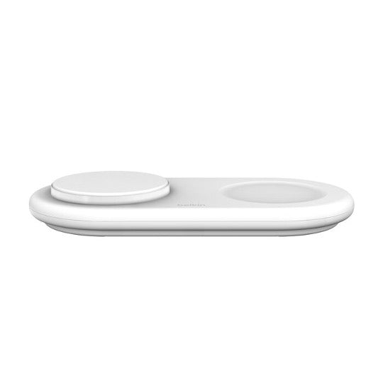 BASE DE CARGA BELKIN 2 EN 1 AW + IPH QI2 15W WHITE