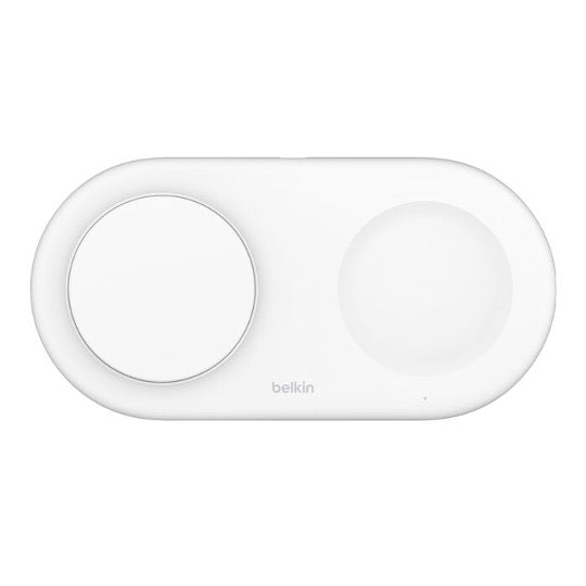 BASE DE CARGA BELKIN 2 EN 1 AW + IPH QI2 15W WHITE