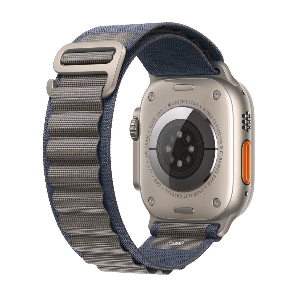 Apple Watch Ultra 2 GPS + Cellular • Caja de titanio de 49 mm • Correa Alpine azul - L