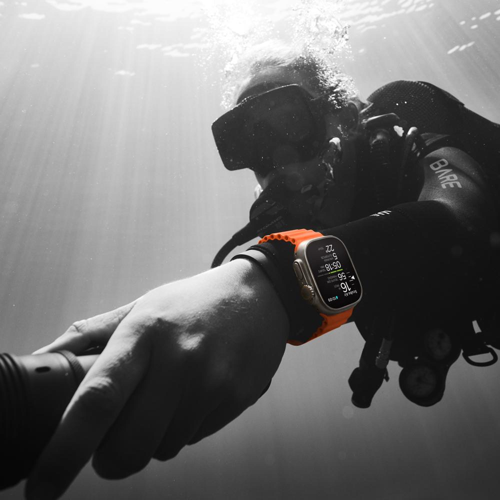 Apple Watch Ultra 2 GPS + Cellular • Caja de titanio de 49 mm • Correa Ocean blanca