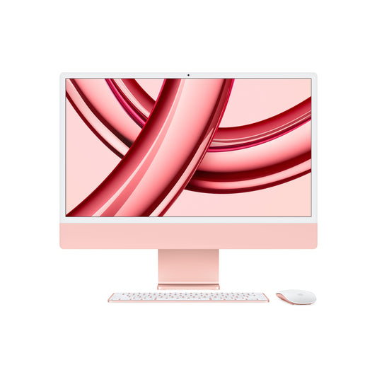 iMac con pantalla Retina 4,5K de 24 pulgadas: Chip M3 de Apple con CPU de 8 núcleos y GPU de 8 núcleos, 256 GB SSD - Rosa