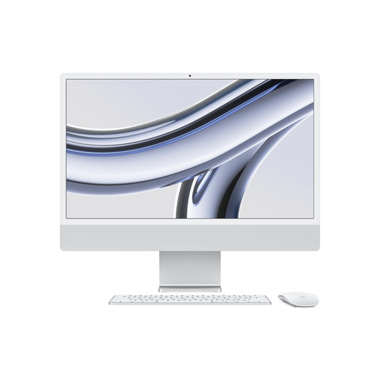 iMac con pantalla Retina 4,5K de 24 pulgadas Chip M3 de Apple con CPU de 8 núcleos y GPU de 8 núcleos 8GB Plata 256 GB