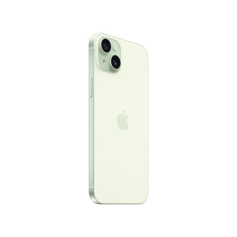 Laterales y parte trasera de iPhone 15 Plus 256GB Verde Mac Center