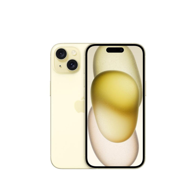 iPhone 15 amarillo pantalla y camaras