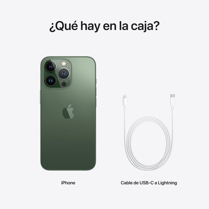 iPhone 13 Pro en verde con sistema de cámara triple y chip A15 Bionic