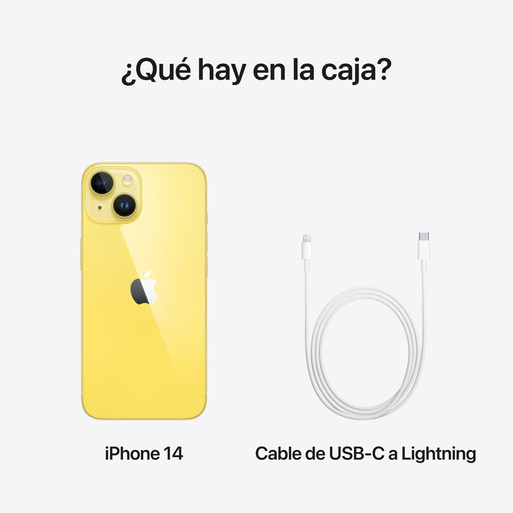 iPhone 14 128 GB en amarillo