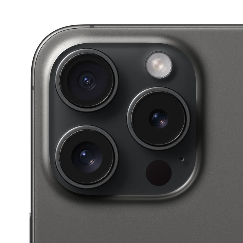Camara de iPhone 15 Pro Titanio Negro 256GB en Mac Center