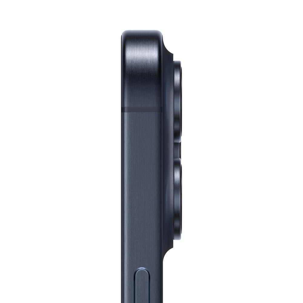 Camara y laterales de iPhone 15 Pro Max Titanio Azul 256GB en Mac Center