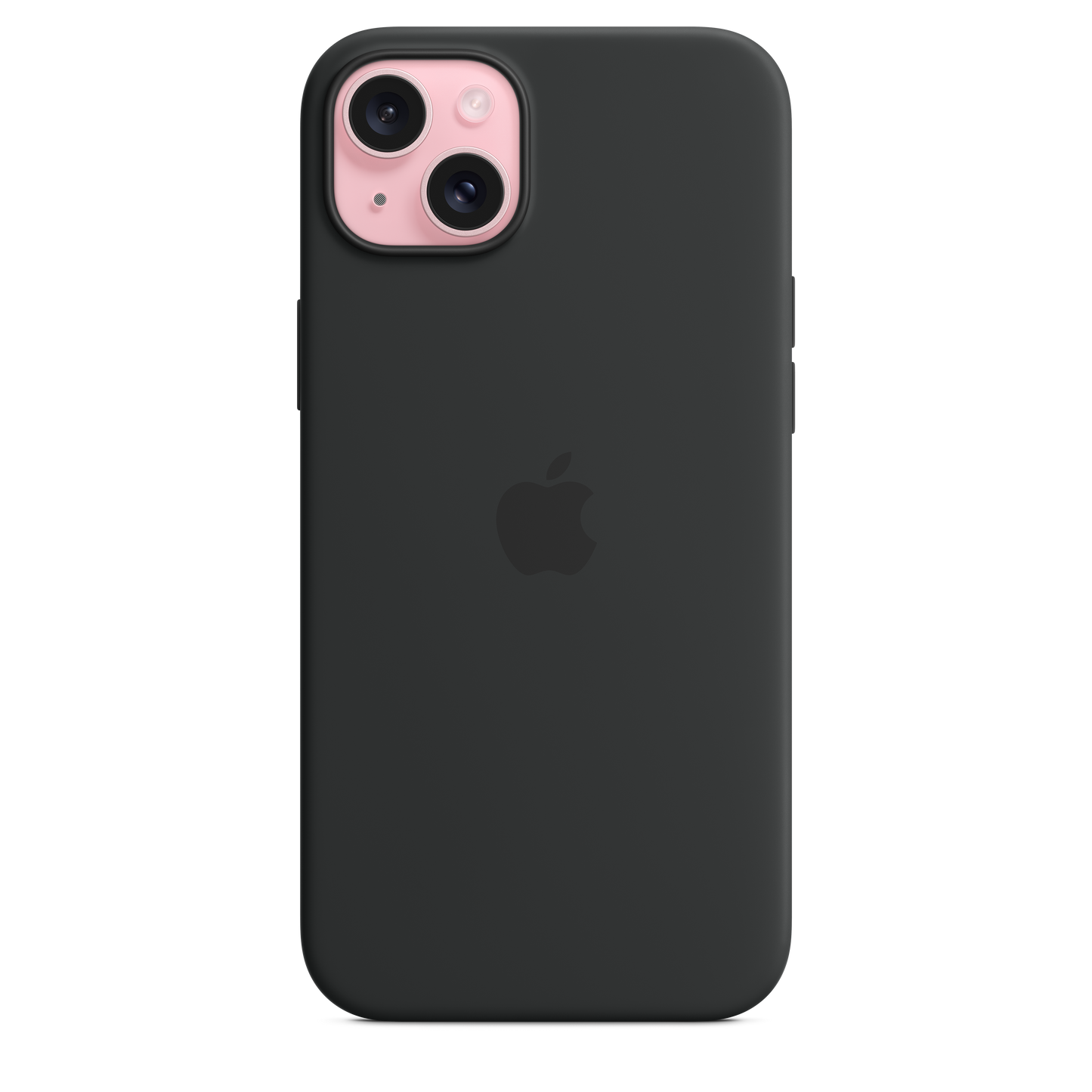 Funda de silicón con MagSafe para el iPhone 15 Plus - Negro