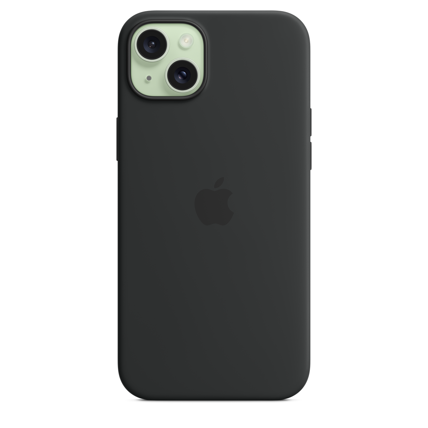 Funda de silicón con MagSafe para el iPhone 15 Plus - Negro
