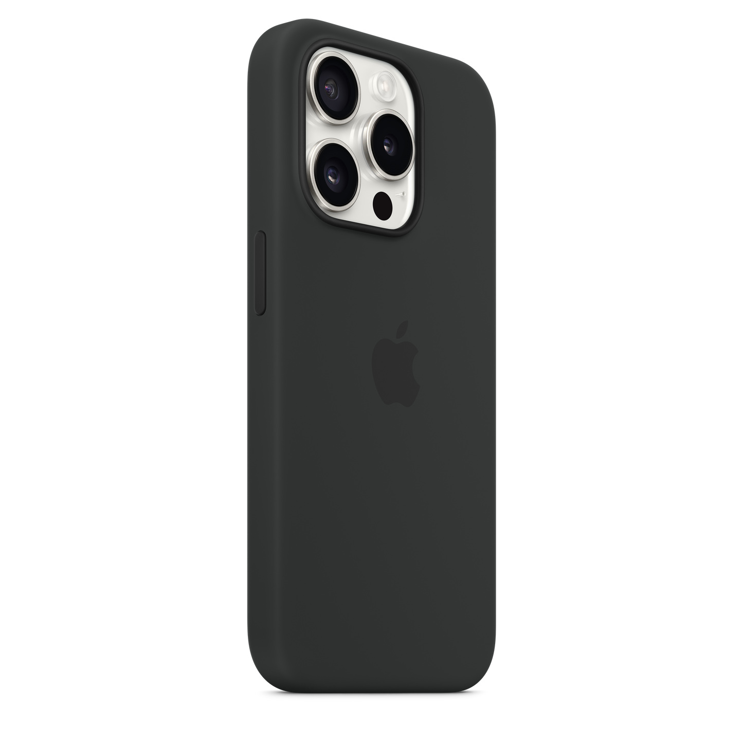 Funda de silicón con MagSafe para el iPhone 15 Pro - Negro