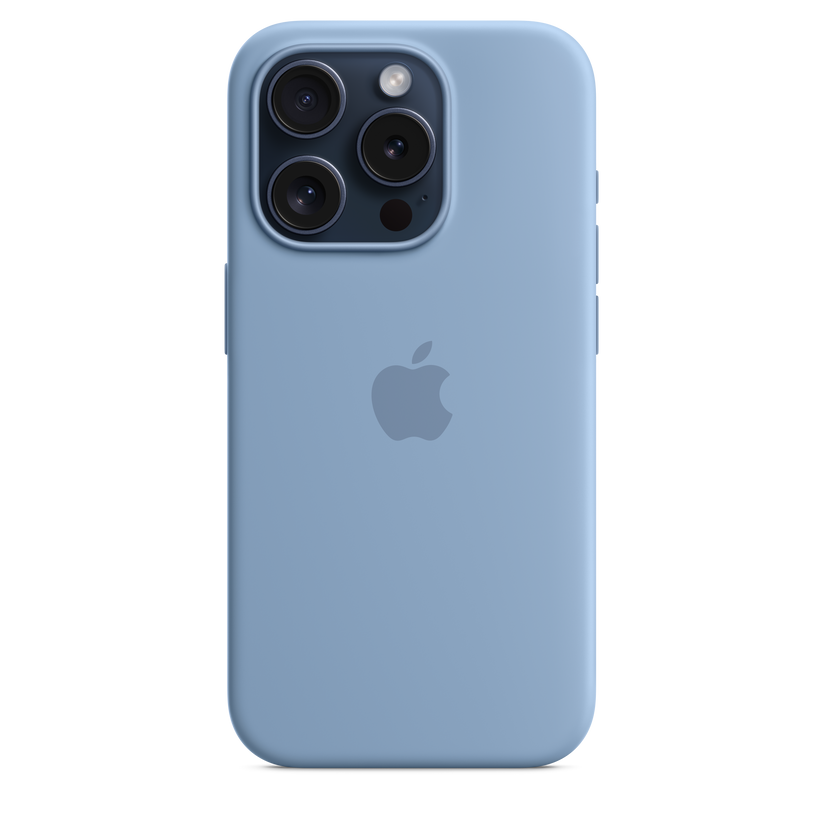 Comprar Funda de silicona Azul invierno con MagSafe para el iPhone 15 Pro ·  Hipercor