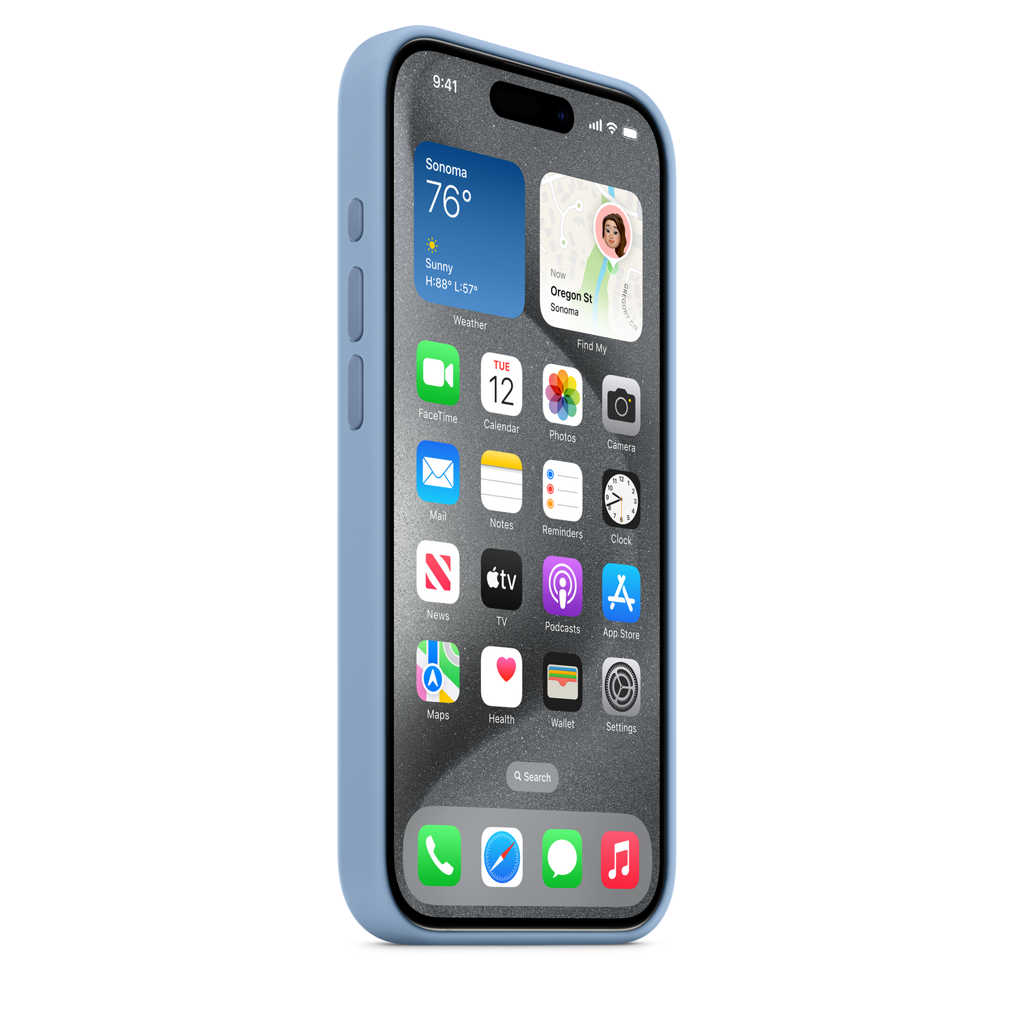 Funda de silicón con MagSafe para el iPhone 15 Pro