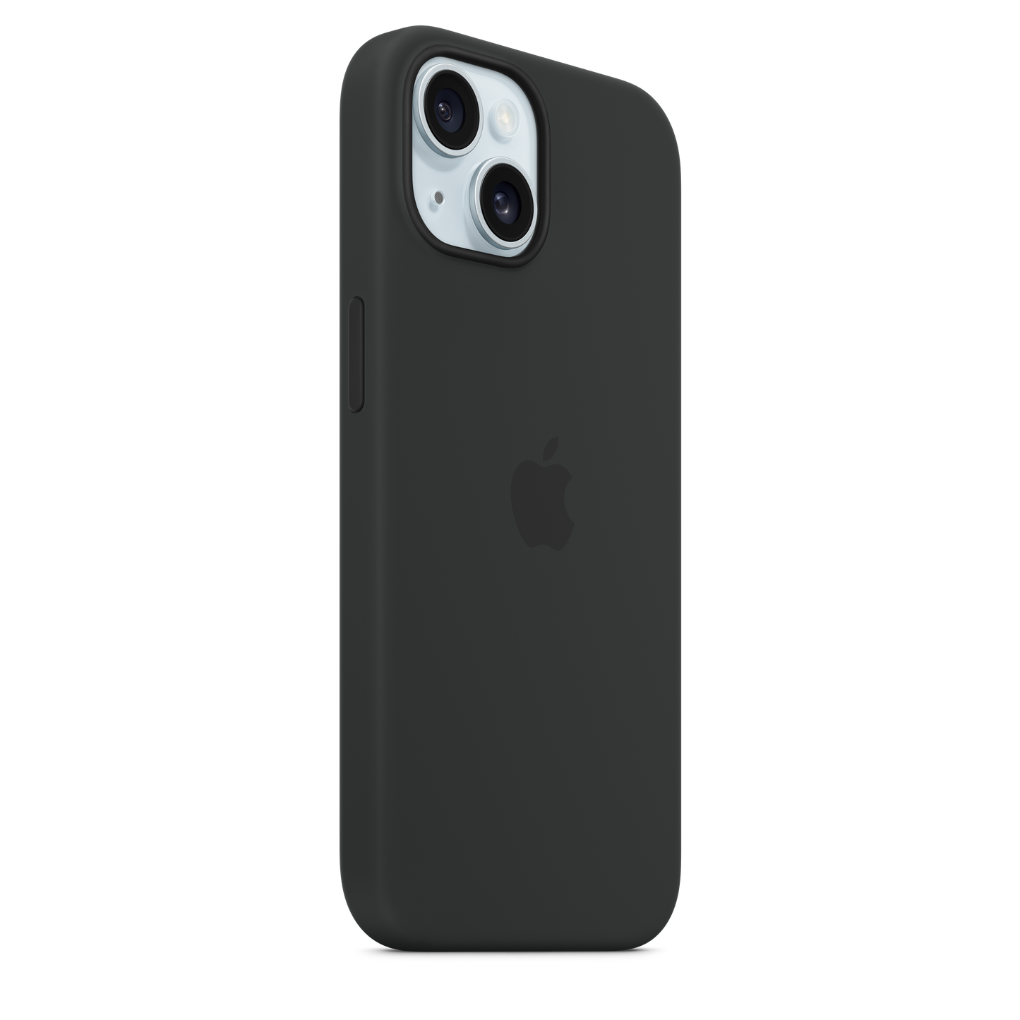 Funda de silicón con MagSafe para el iPhone 15 - Negro