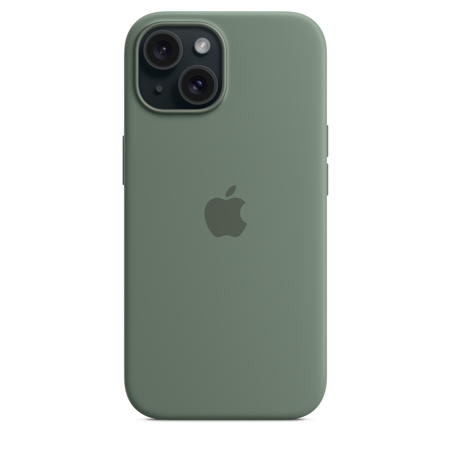 Funda de silicón con MagSafe para el iPhone 15 - Color ciprés