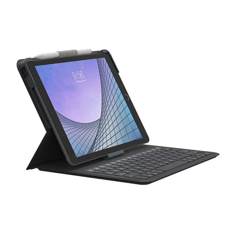 Case con teclado ZAGG para iPad de 10.2 (Gen 7,8 & 9) Gris Oscuro