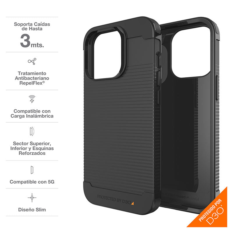 Case GEAR4 HAVANA Para iPhone 13 Pro Max  -  Negro