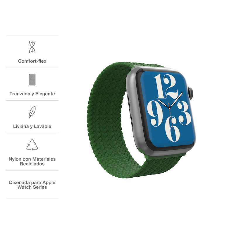 Banda GEAR4 Para Apple Watch de 41/40/38MM M - Verde Bosque